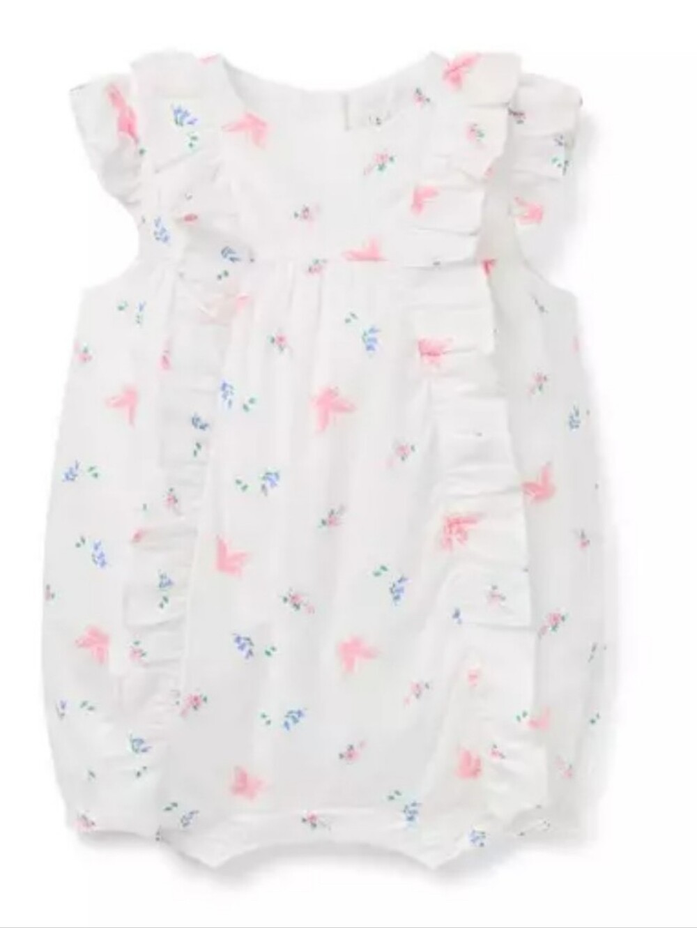 Janie And Jack Baby Butterfly Ruffle Romper 6-12 Months